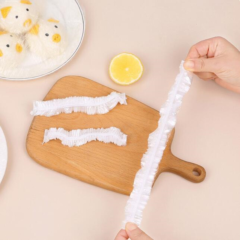 Meal Prep Dinners - ストレッチボウルカバー、プラスチック食品保存カバー、残り物や食事の準備用の使い捨て弾性皿プレートラップボウルカバー