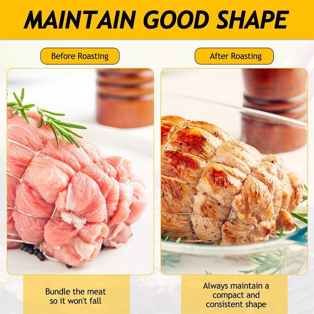 Meal Prep Dinners - 70m 調理器具 肉屋の綿ひも 肉の準備用ひも 七面鳥のバーベキューひも 肉ソーセージの結び紐
