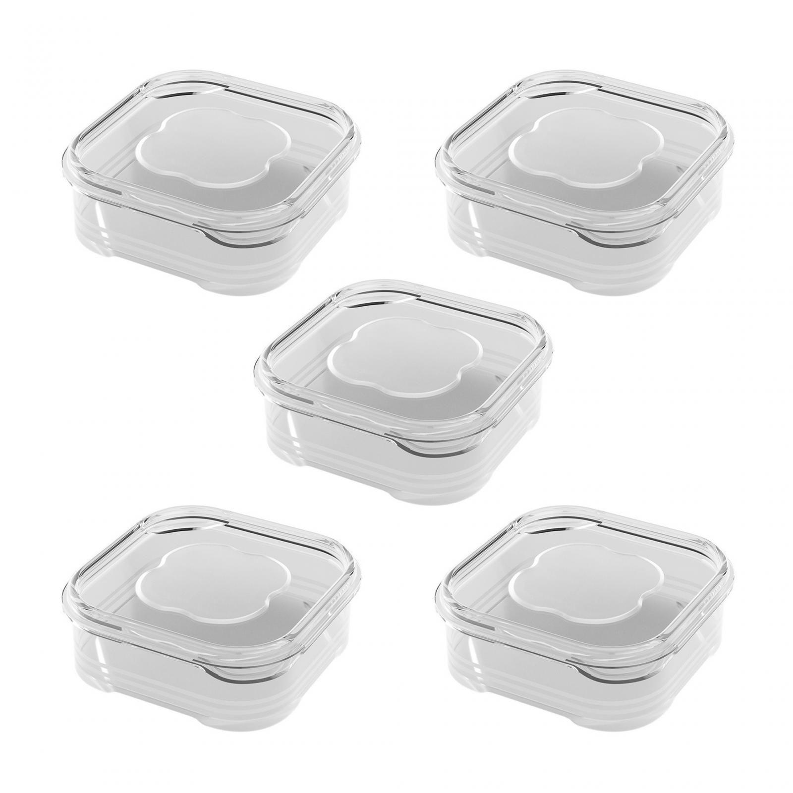 Meal Prep Seafood - 冷蔵庫用食品保存容器5個セット、果物・野菜保存容器、食事準備用容器、スナック・肉・ピクニック・シーフード・冷凍庫用