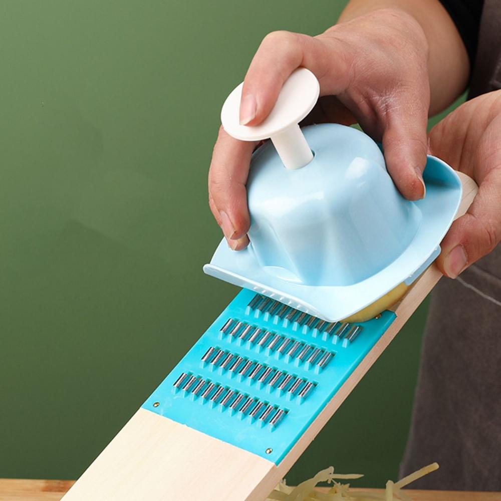 Mandoline Slicer Guard - 丈夫な切り傷防止プロテクター、食品グレーター、フィンガーガード、安全ホルダー
