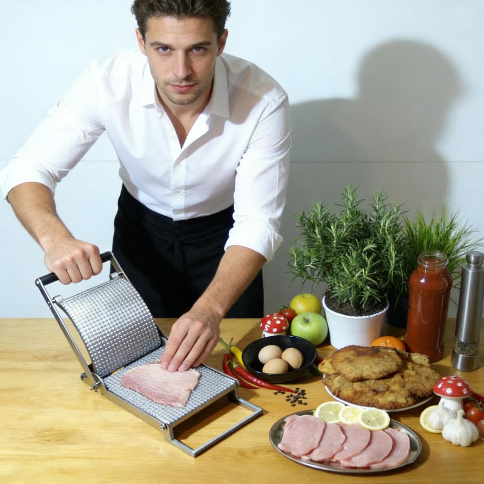 肉軟化剤 ステンレス製 手動 キッチンガジェット キッチン用 - Meal Prep Pork のレビューと価格