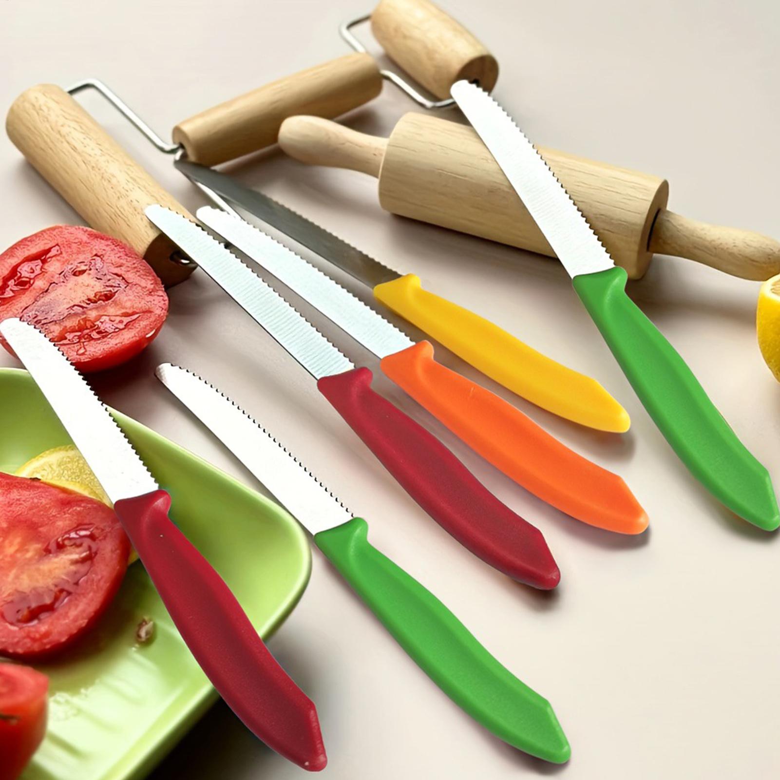 鋸歯状ステーキカッター 5 個ステンレス鋼鋸歯状の正確な切断 - Meal Prep Cutting のレビューと価格