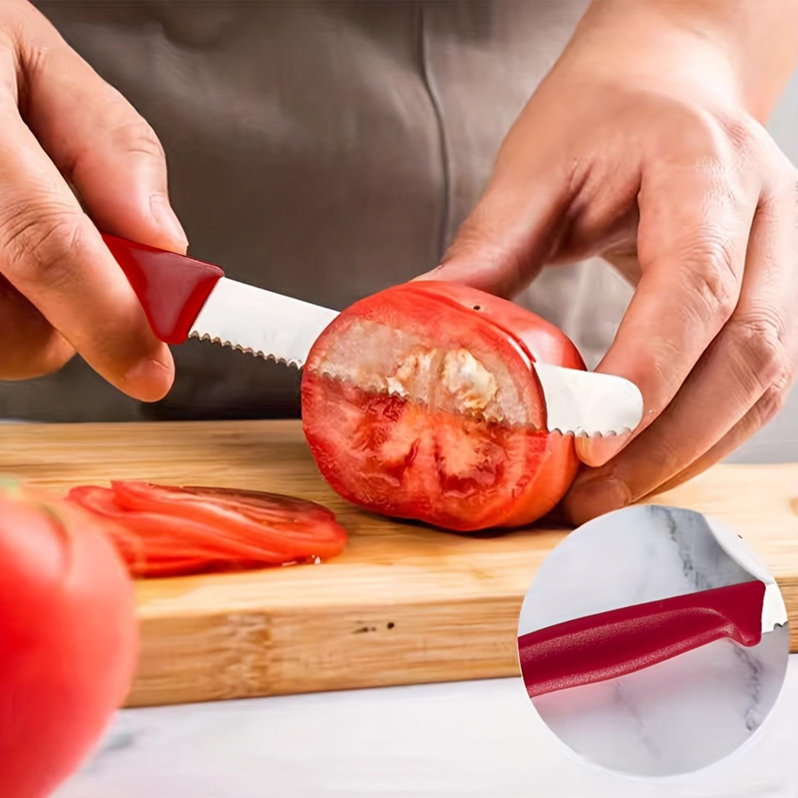鋸歯状ステーキカッター 5 個ステンレス鋼鋸歯状の正確な切断 - Meal Prep Cutting のレビューと価格