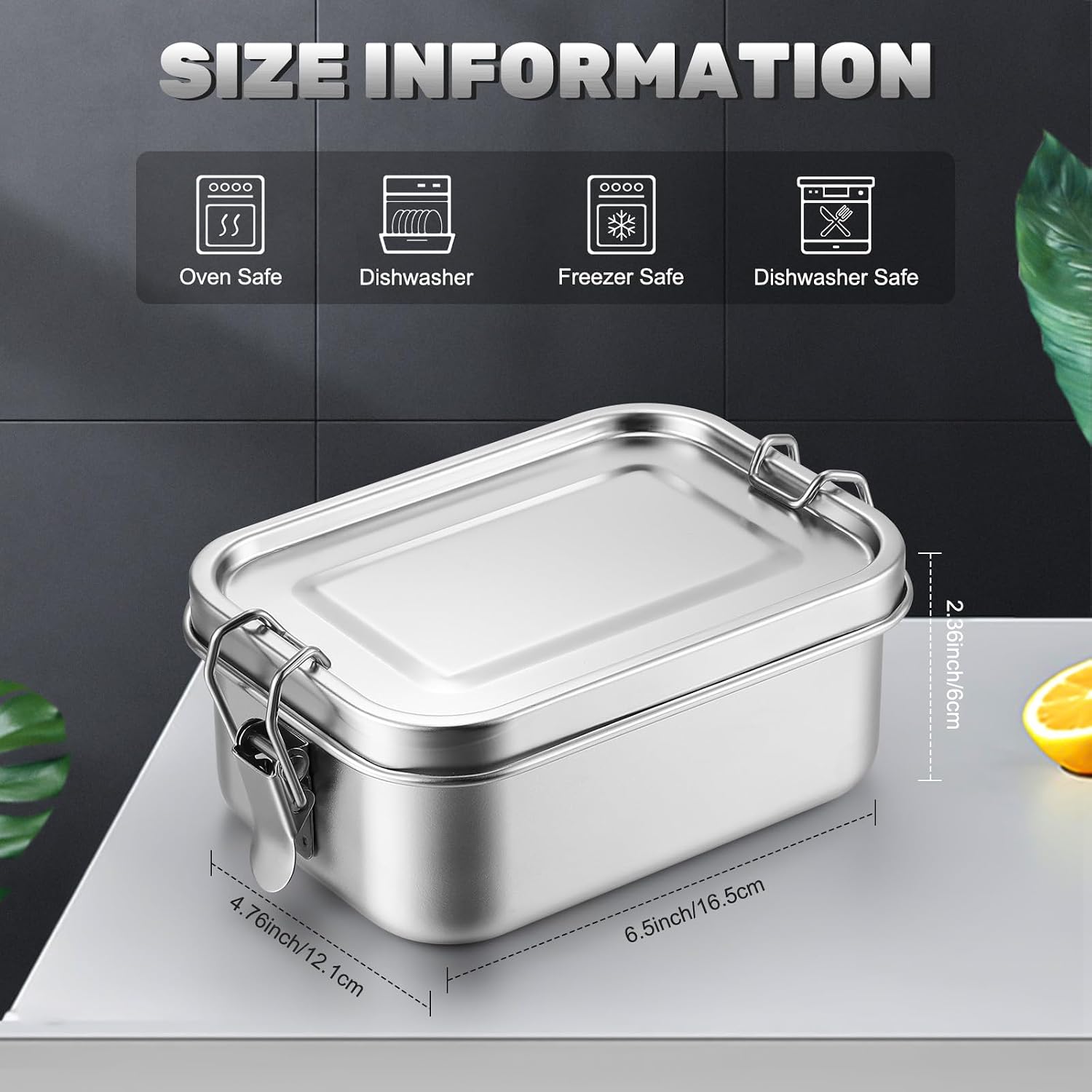 ステンレス製食品保存容器 蓋付き ランチボックス 冷蔵庫オー - Meal Prep Dinners のレビューと価格