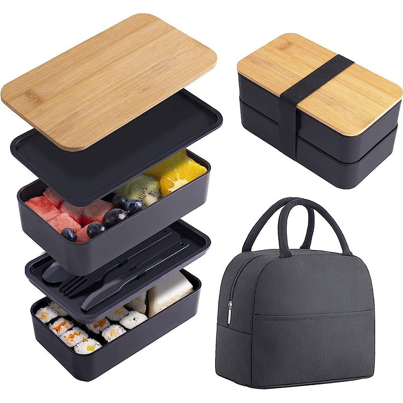 積み重ね可能な弁当箱 調理器具付き 1200ML オールイン - Meal Prep Rezepte のレビューと価格