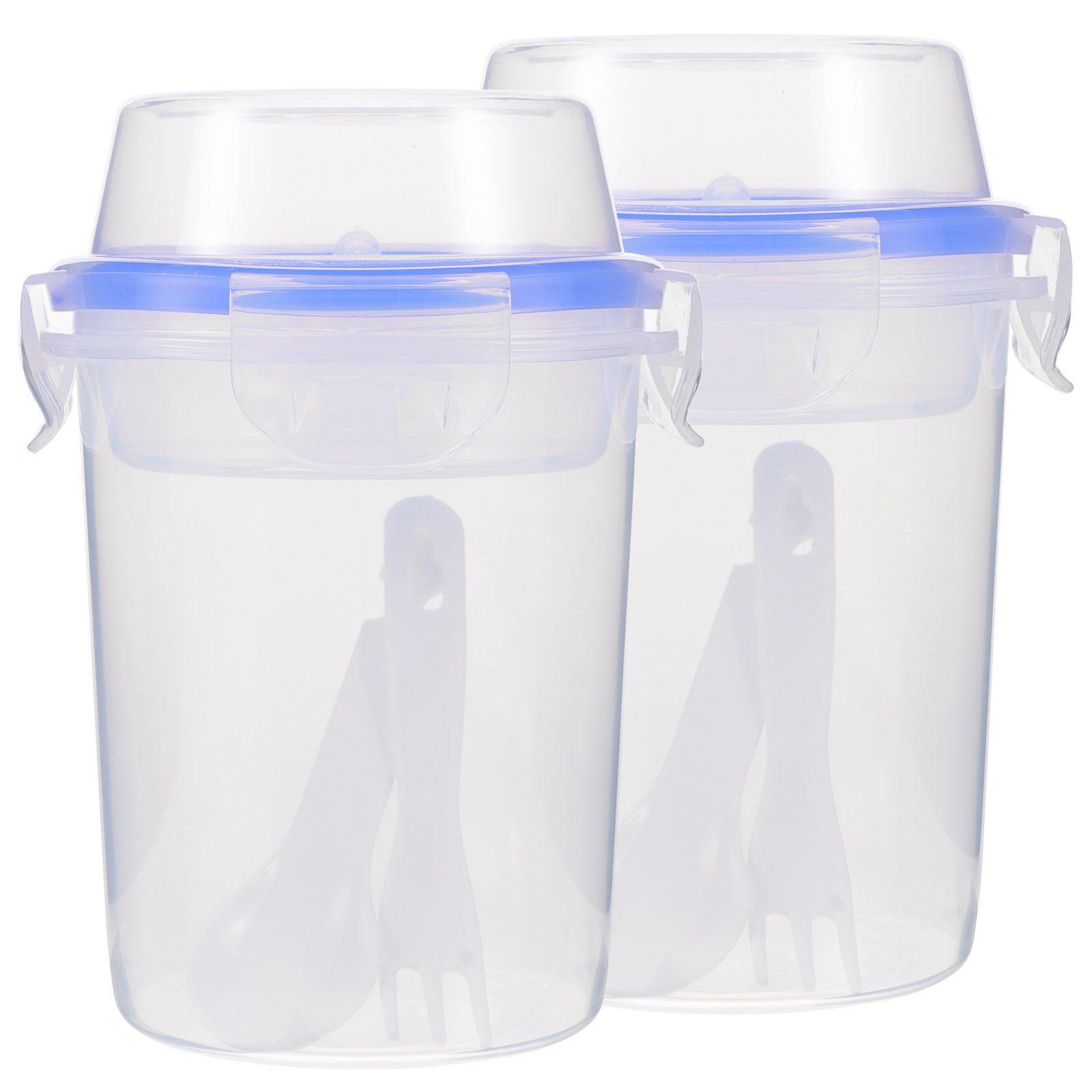 2個入りオーバーナイトオーツ容器 蓋とスプーン付き 漏れ防止 - Meal Prep Gym のレビューと価格