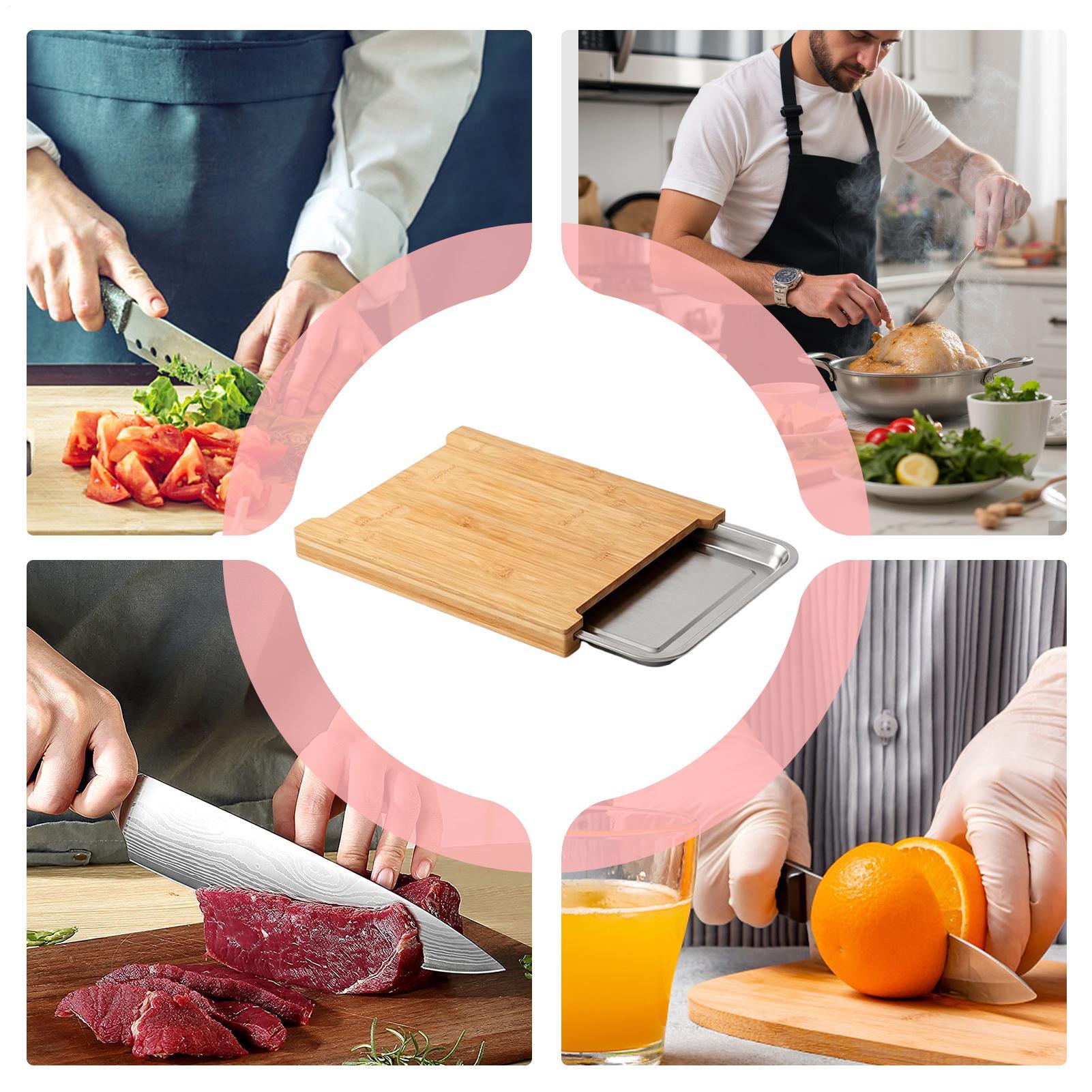 キッチン用木製カッティングボード、滑り止め、食品準備、チョッ - Meal Prep Cutting のレビューと価格