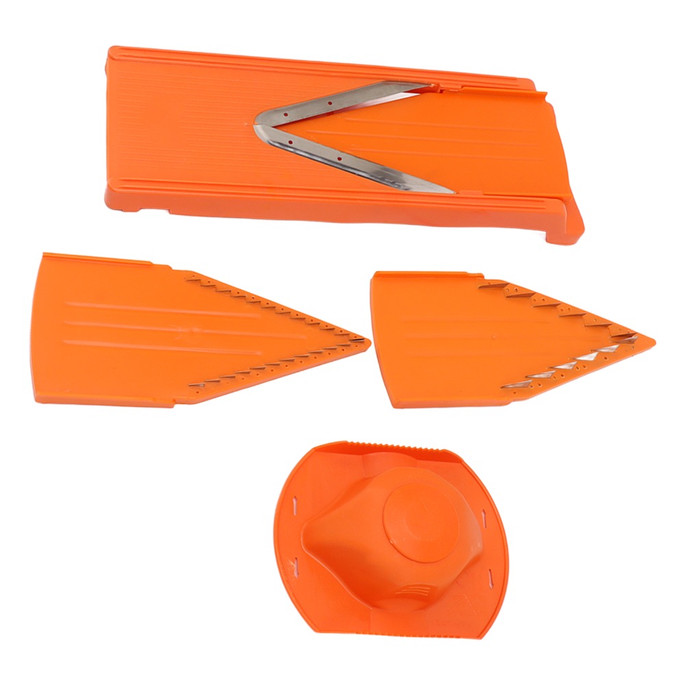 ABSマンドリンカッター オレンジ ステンレス鋼刃 野菜スラ - Mandoline Slicer Guard のレビューと価格