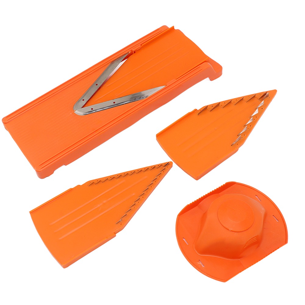 ABSマンドリンカッター オレンジ ステンレス鋼刃 野菜スラ - Mandoline Slicer Guard のレビューと価格