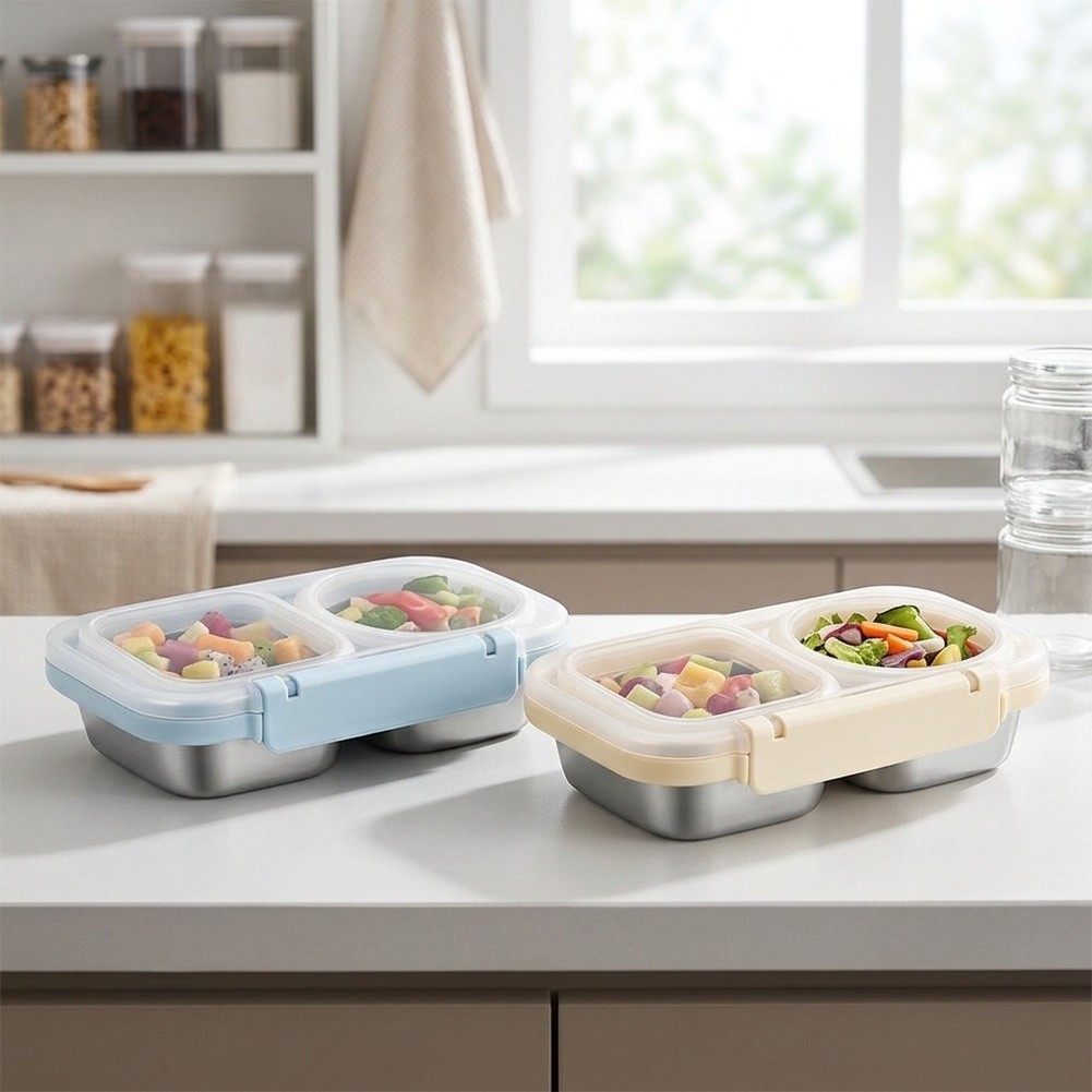 2個セット 400ml ステンレス製ランチ容器 密閉型キッチ - Meal Prep Gym のレビューと価格