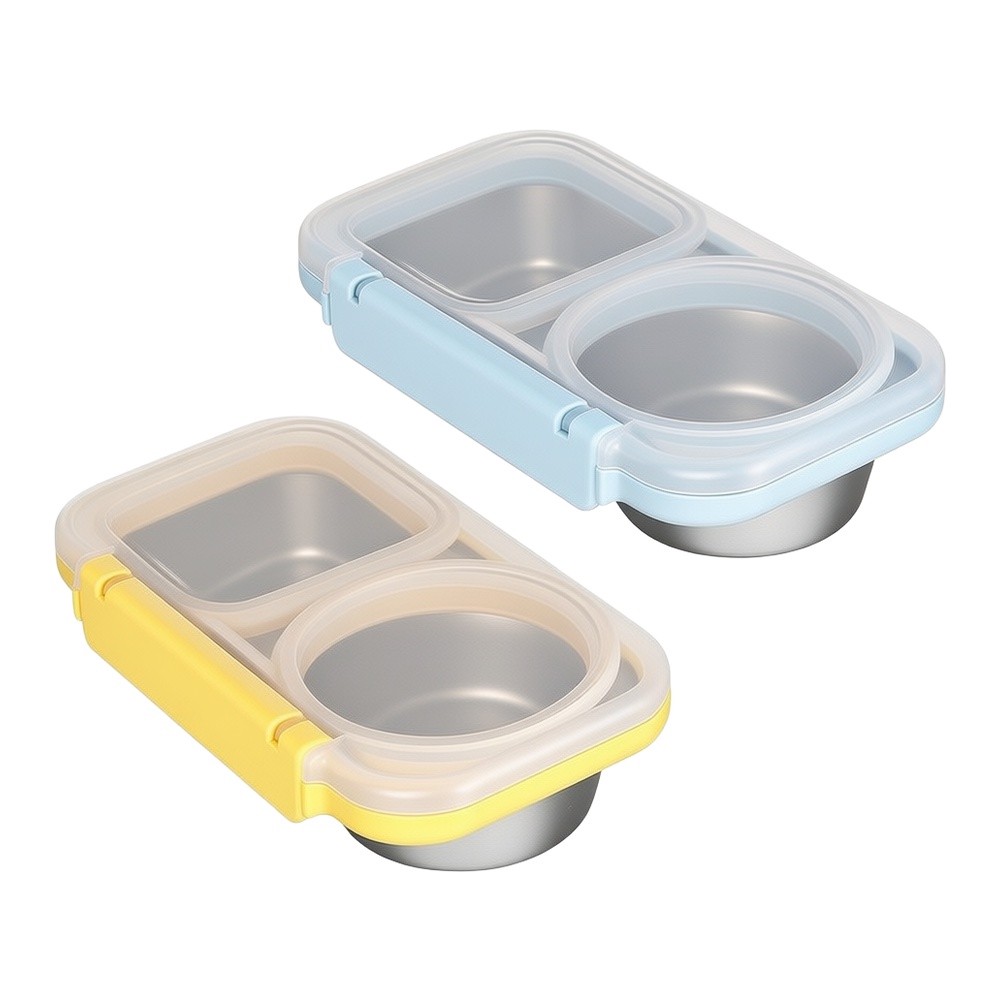 2個セット 400ml ステンレス製ランチ容器 密閉型キッチ - Meal Prep Gym のレビューと価格