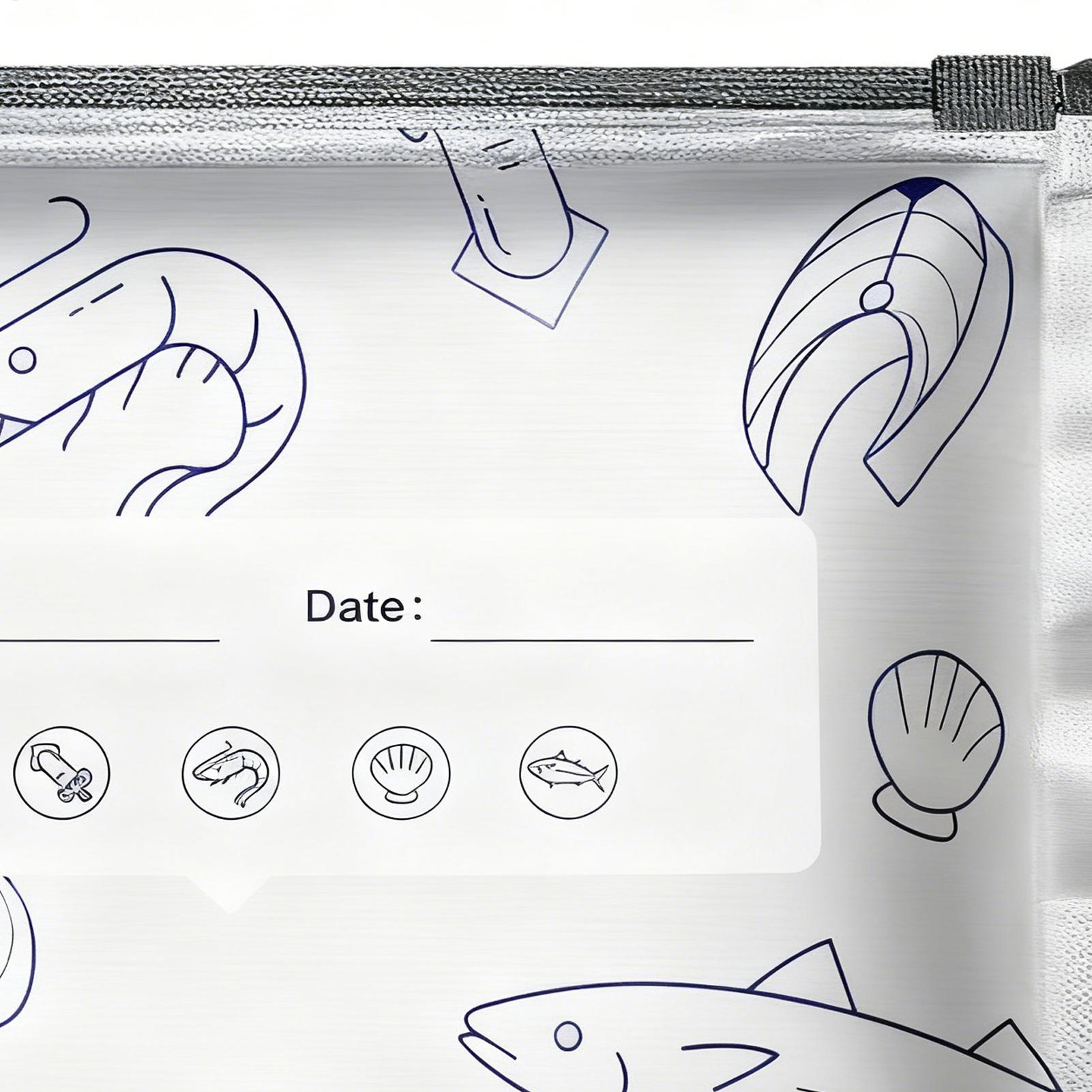 アルミホイル保存袋 真空再密封可能 アルミホイル冷凍食品袋  - Meal Prep Seafood のレビューと価格