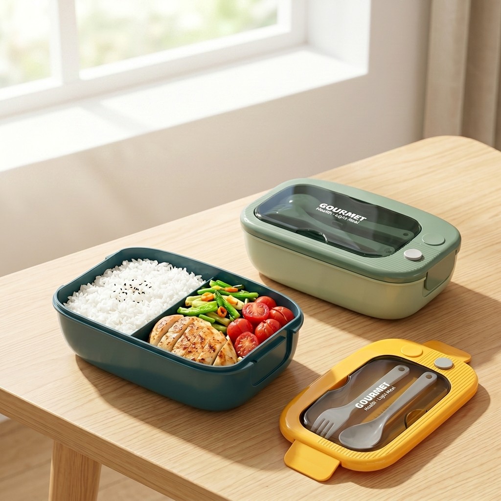 電子レンジ対応プラスチック製弁当箱 2コンパートメント漏れ防 - Meal Prep Dinners のレビューと価格