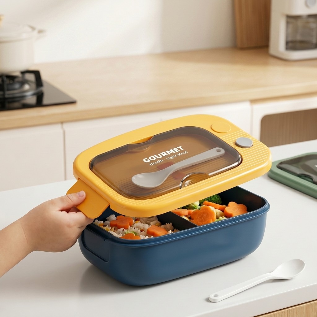 電子レンジ対応プラスチック製弁当箱 2コンパートメント漏れ防 - Meal Prep Dinners のレビューと価格