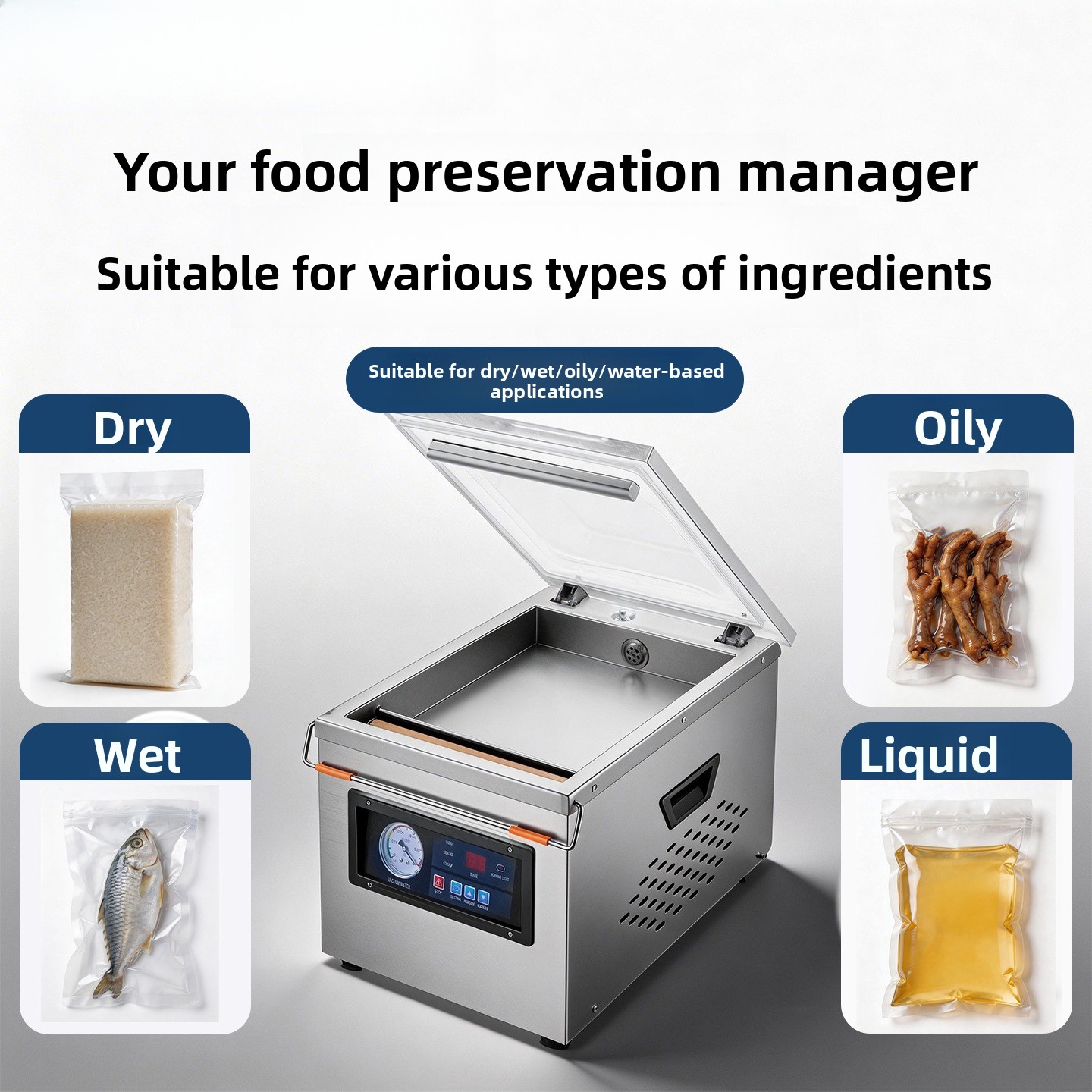 家庭用ステンレス製真空シーラー機、乾湿両用、肉、魚介類、食事 - Meal Prep Seafood のレビューと価格