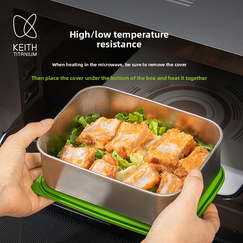 純チタン製 保存容器 800ml KEITH フードステイナ - Meal Prep No Microwave のレビューと価格