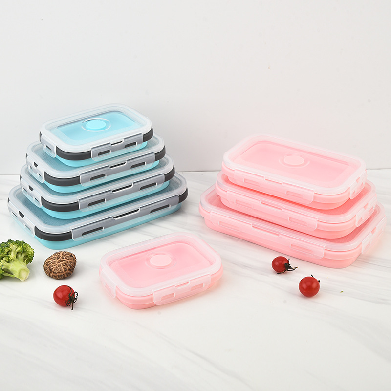 4 個折りたたみ式シリコンランチボックスポータブル食品保存容 - Meal Prep No Microwave のレビューと価格