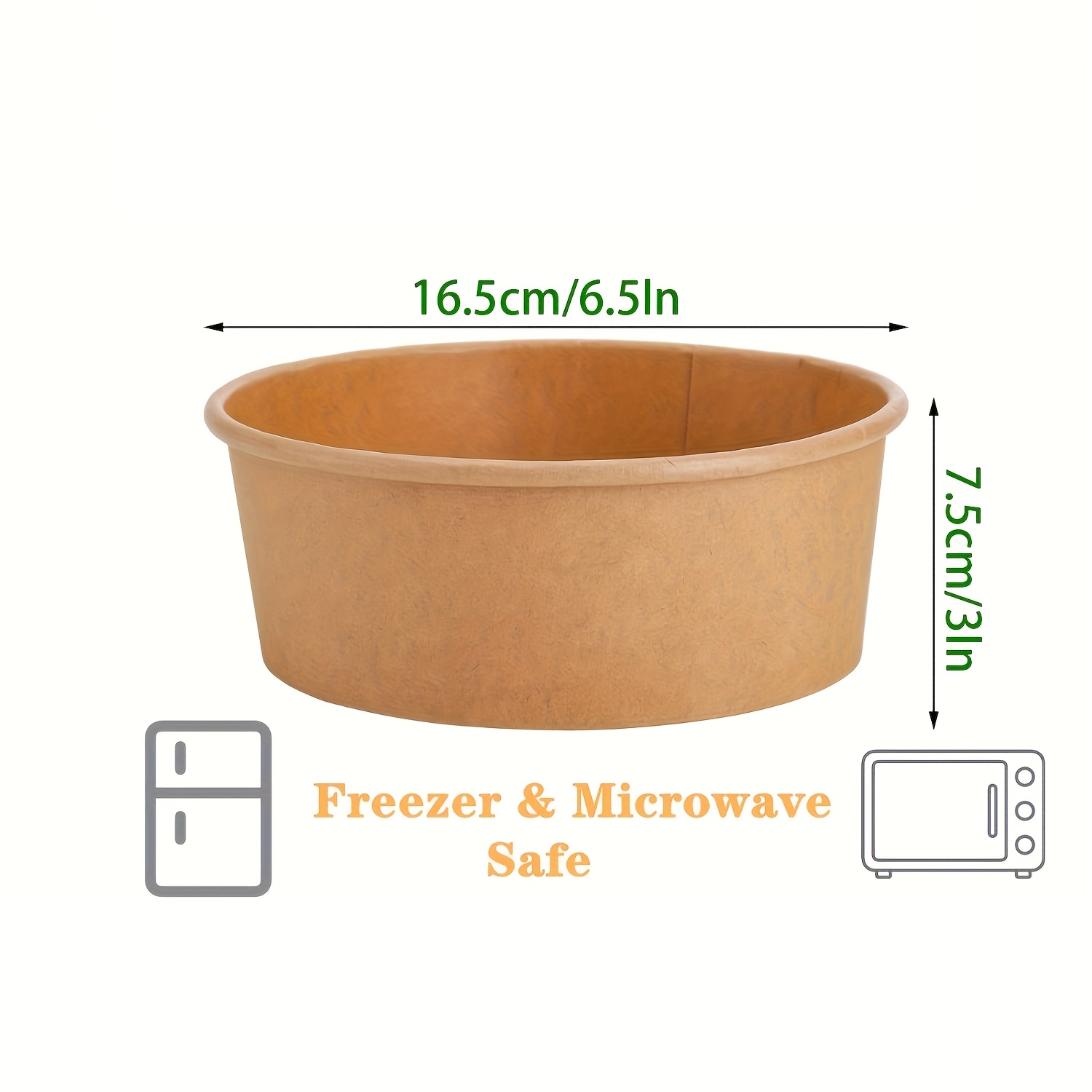 44オンス/1300ml 25/50個入り 蓋付き紙ボウル、 - Meal Prep Dinners のレビューと価格
