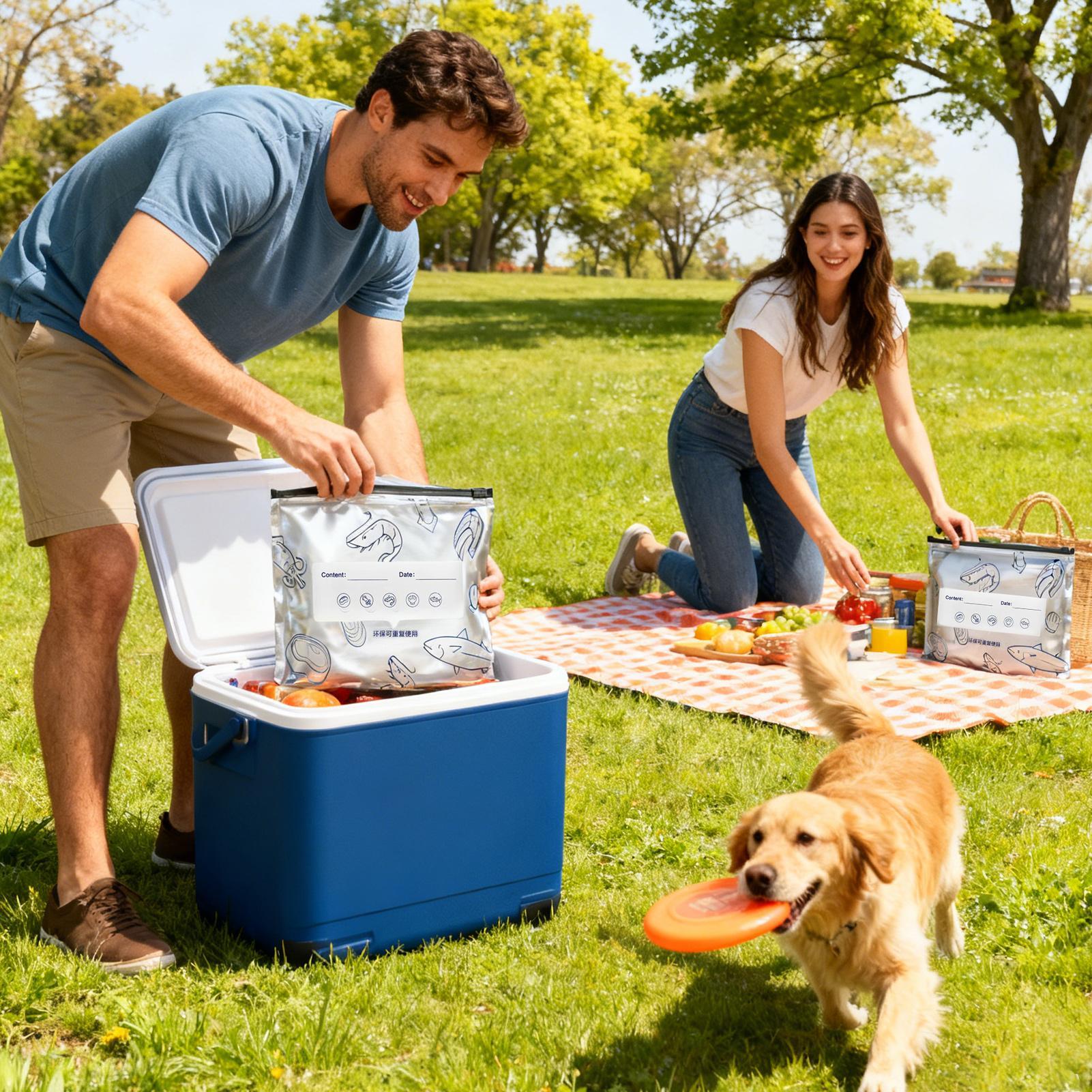 アルミ保存袋 30枚 ジップロック付き アルミホイル冷凍食品 - Meal Prep Seafood のレビューと価格