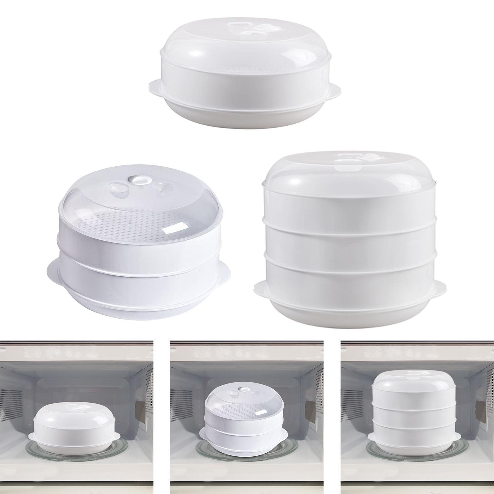 蒸し器、電子レンジ用野菜蒸し器、オイル不要のクイックミールプ - Meal Prep No Microwave のレビューと価格