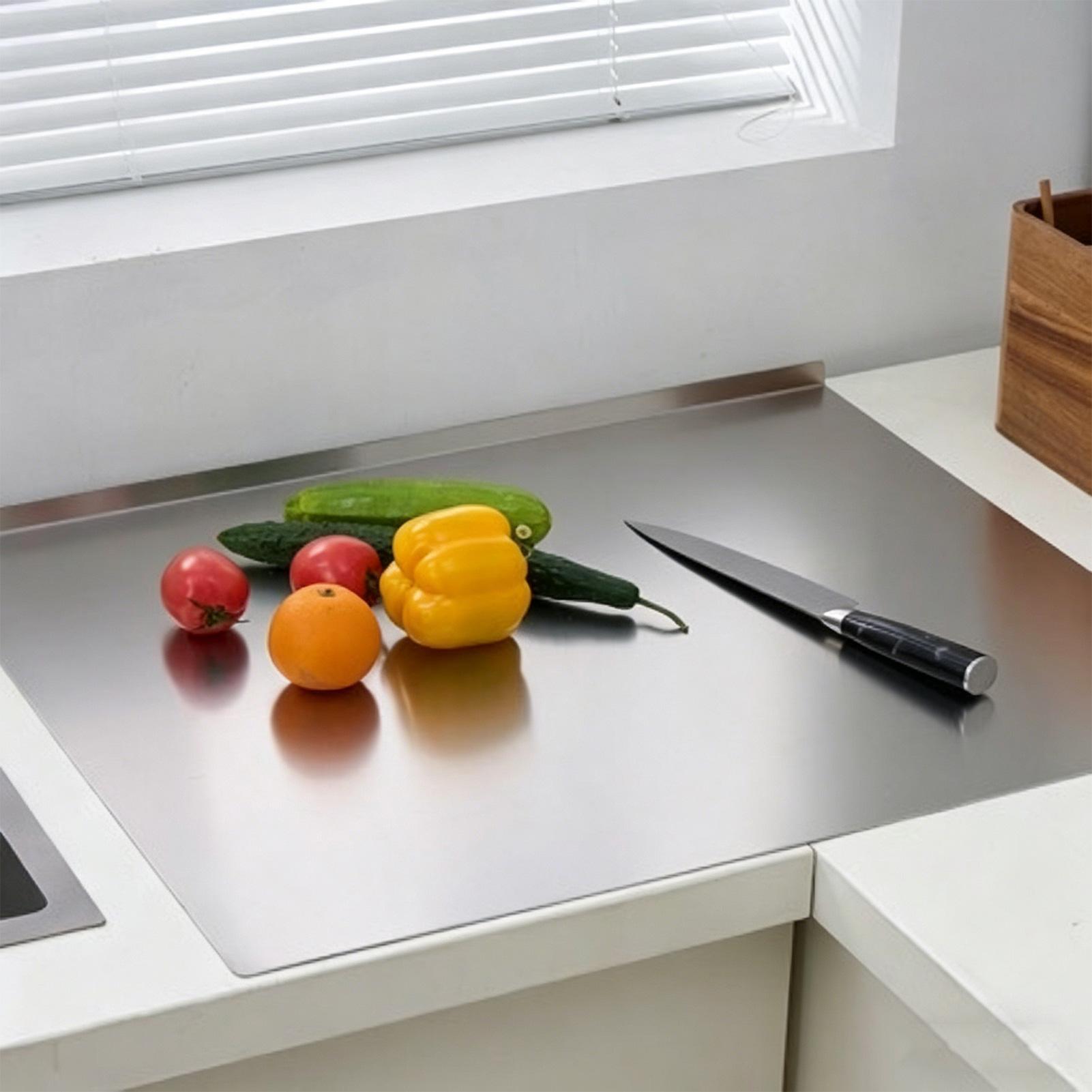 ステンレス製まな板 食洗機対応 金属製まな板 家庭用 レスト - Meal Prep Cutting のレビューと価格