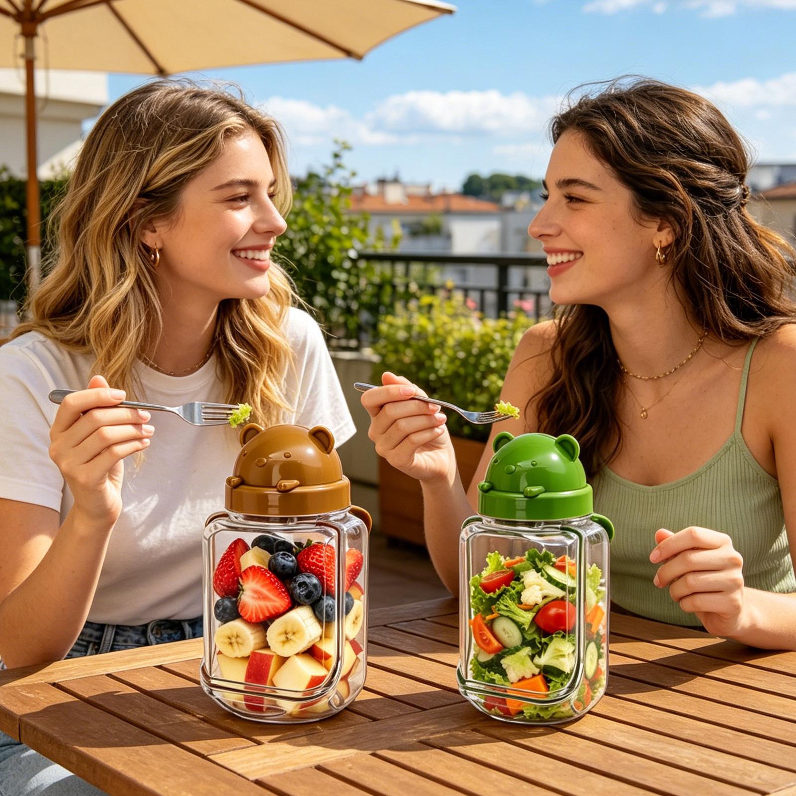 食事準備用ジャー ポータブル漏れ防止食品容器 サラダ容器 ラ - Meal Prep Gym のレビューと価格