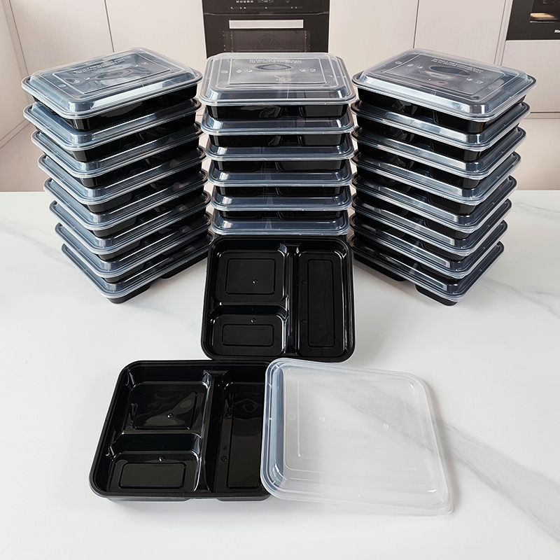 3コンパートメント 34オンス/1000ml、12/35個入 - Meal Prep Gym のレビューと価格